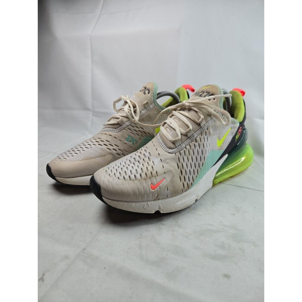 Nike Air Max 270 Grey Volt Neon Black White Lava Mens Size 9.5 FZ4132-001